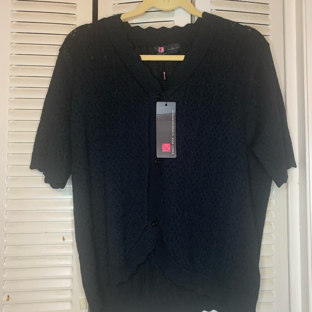 Women's Black Knit Cardigan